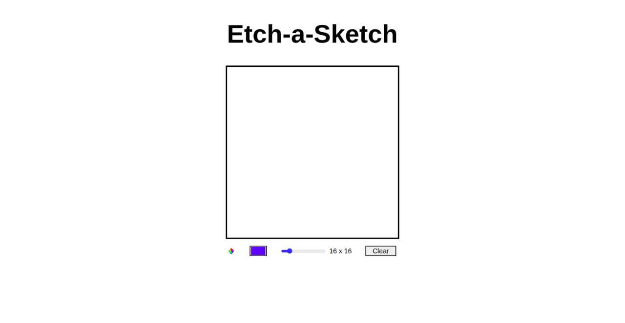 Project: Etch-A-Sketch